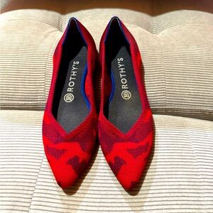 Rothy’s Red Camo Points size 8